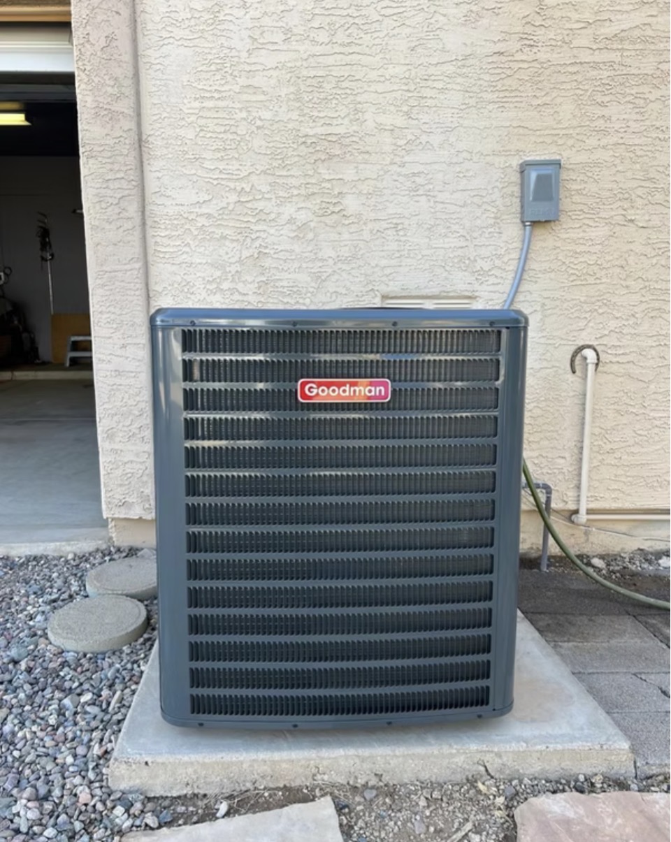 Goodman condenser install